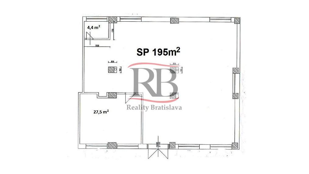 Kancelársky a skladový priestor v mestskej časti Vajnory