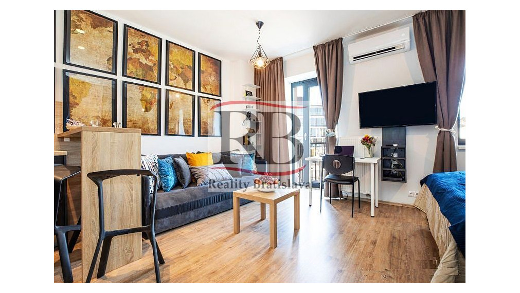 Na prenájom 1 izbový byt v projekte Modrá Guľa na Suchom Mýte, BAI