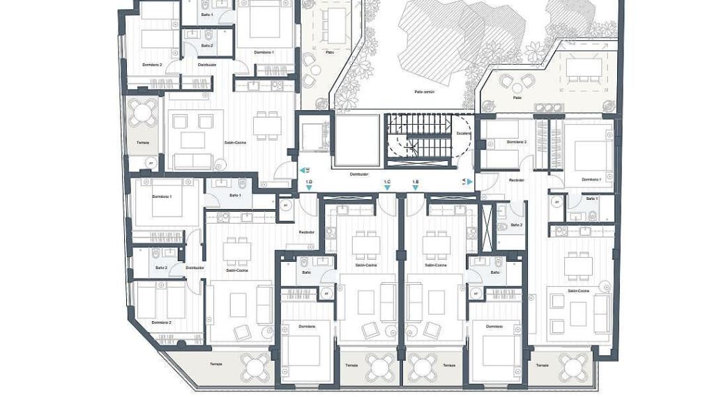 Krásne 1-2 izbové apartmány v centre Malagy