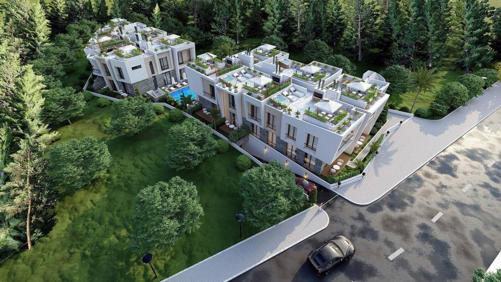 Byty v komplexe s bazénom v Alsancaku Severný Cyprus