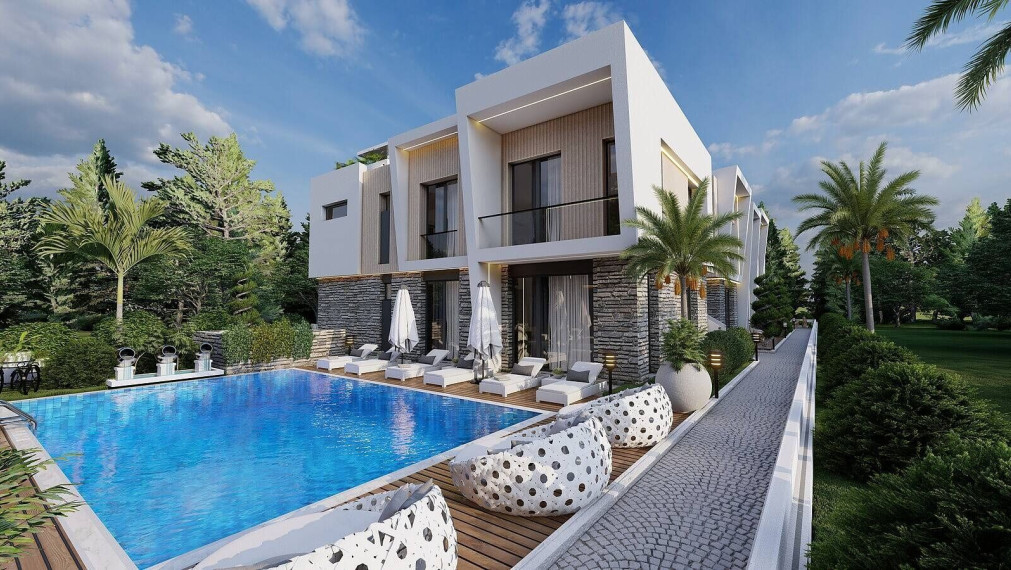 Byty v komplexe s bazénom v Alsancaku Severný Cyprus