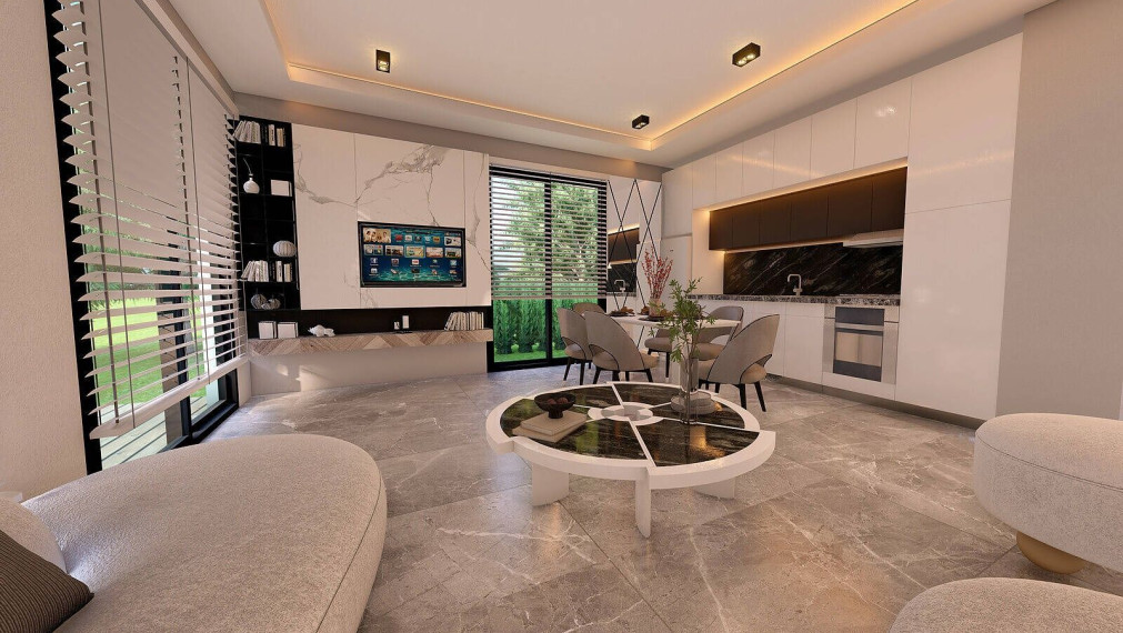 Byty v komplexe s bazénom v Alsancaku Severný Cyprus