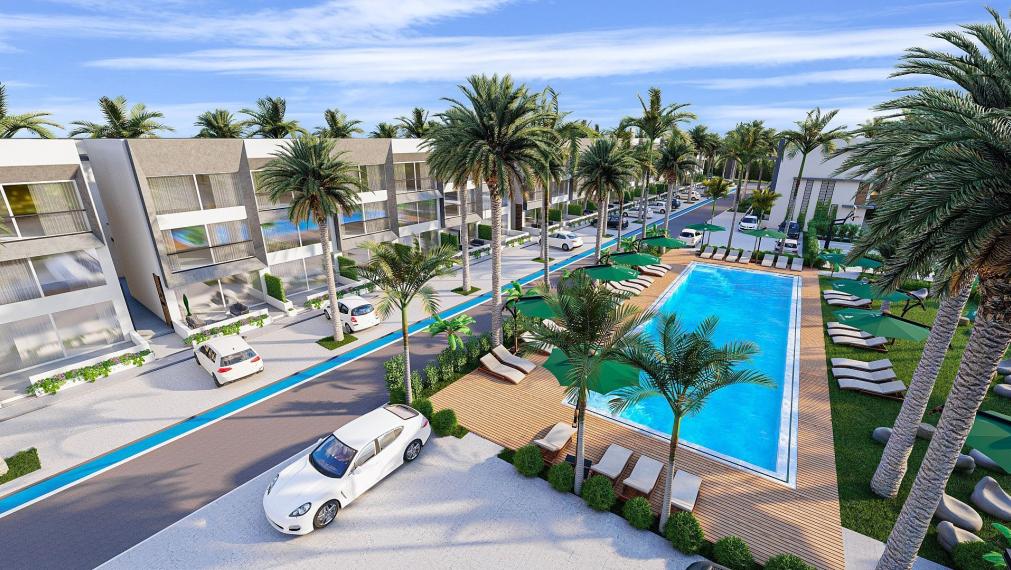 Apartmány v blízkosti piesočnatých pláží na Severnom Cypre Yeni Iskele