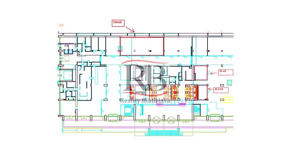 Obchodný priestor v renomovanej budove Tower 115, 134m2