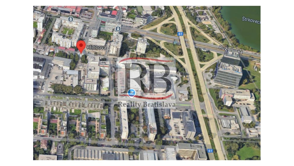 Skladový priestor 40 m2 na Klincovej ulici v Ružinove