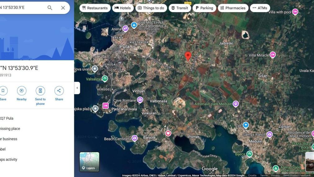 Rodinný dom v blízkosti Puly