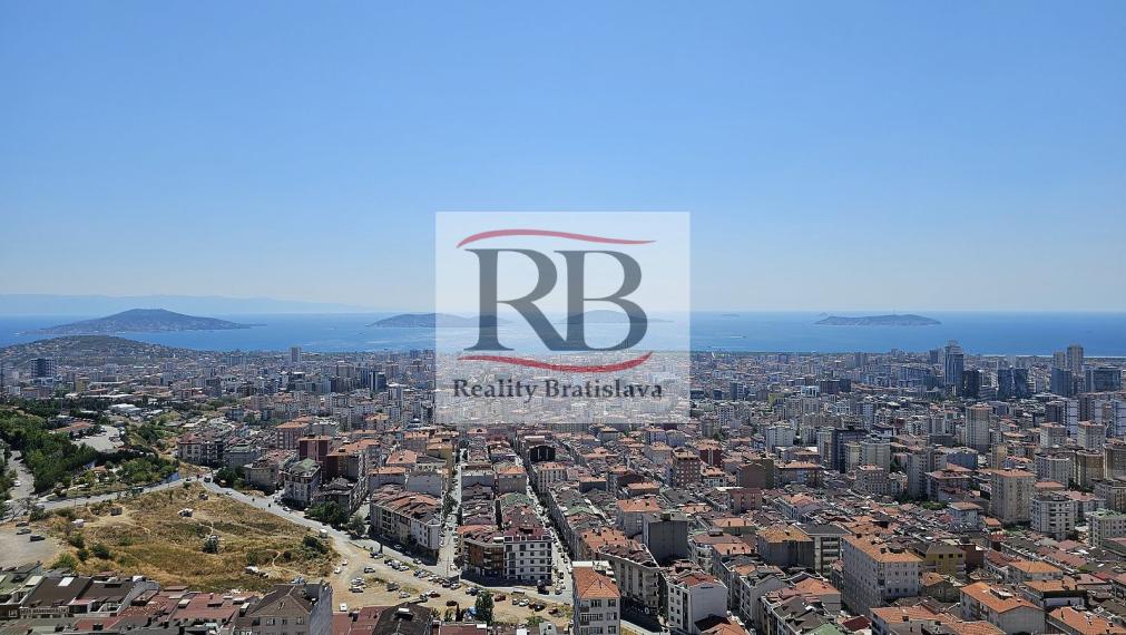 Na kľúč pripravené byty s výhľadom na more v bezpečnom komplexe v Istanbule, Maltepe