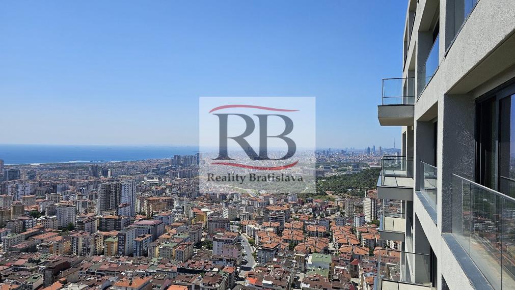 Na kľúč pripravené byty s výhľadom na more v bezpečnom komplexe v Istanbule, Maltepe