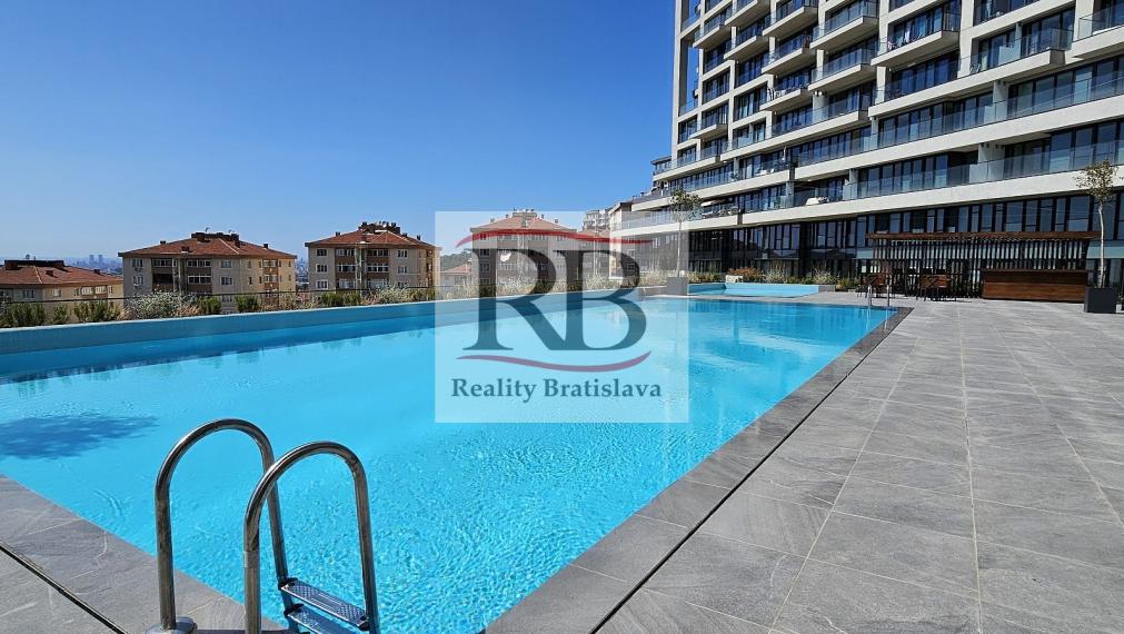 Na kľúč pripravené byty s výhľadom na more v bezpečnom komplexe v Istanbule, Maltepe