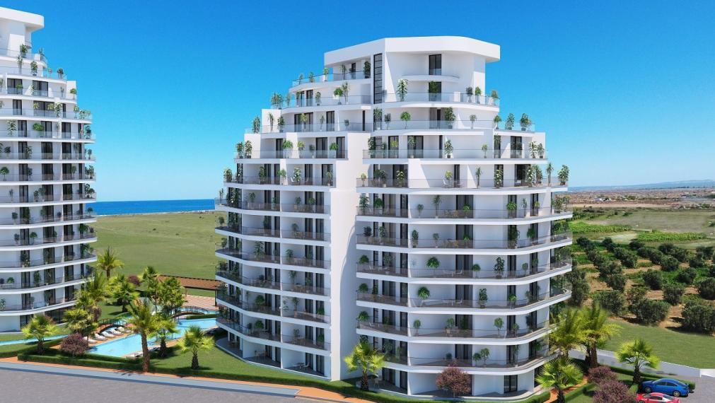 Apartmány s výhľadom na more a prírodu na predaj v Gaziverene, Severný Cyprus