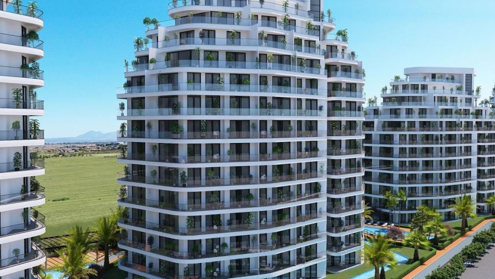 Apartmány s výhľadom na more a prírodu na predaj v Gaziverene, Severný Cyprus