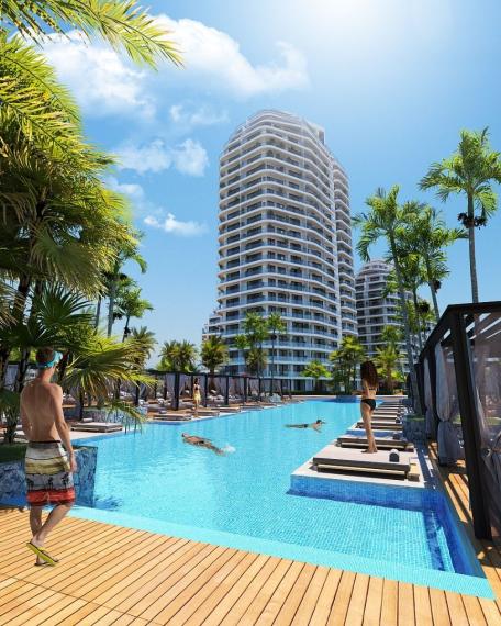 Apartmány s výhľadom na more a prírodu na predaj v Gaziverene, Severný Cyprus