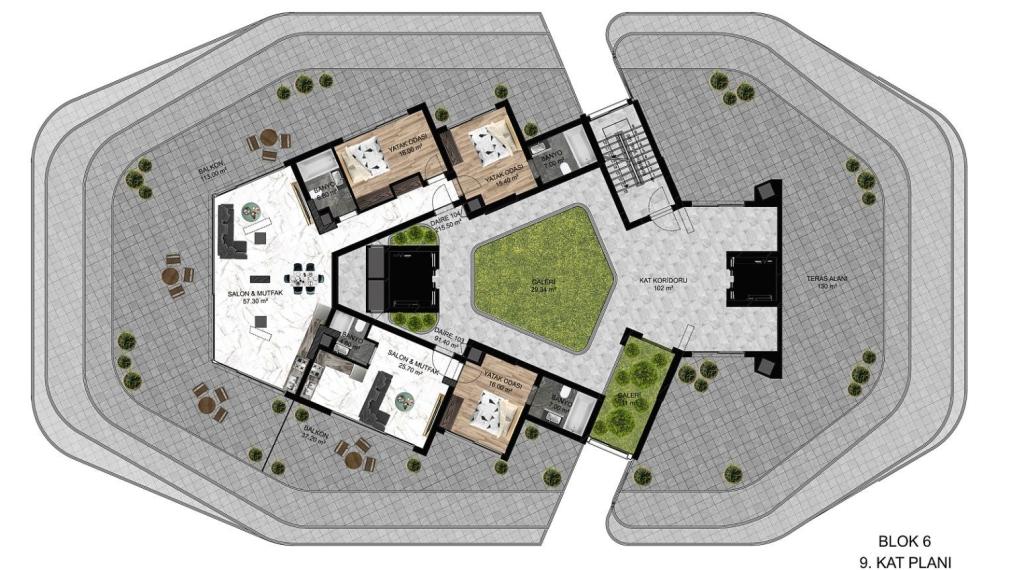 Apartmány s výhľadom na more a prírodu na predaj v Gaziverene, Severný Cyprus