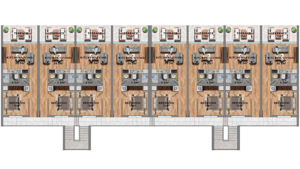 Nehnuteľnosti v luxusnom komplexe v Tatlısu, Severný Cyprus