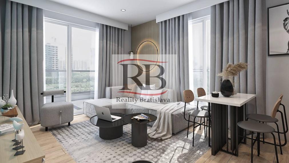 2-izbový byt blízko letiska s otvorenou kuchyňou v komplexe v Altıntaşi