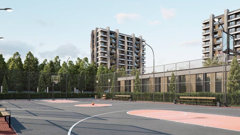 Priestranné byty s 1 alebo 2 spálňami v Aksu Altıntaş s bazénom