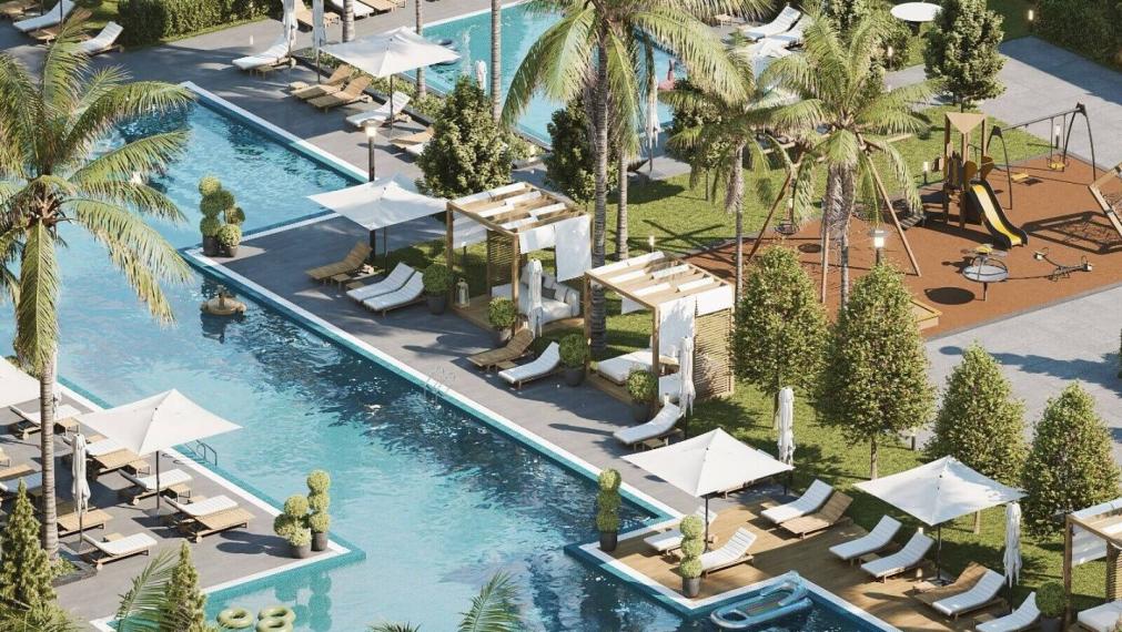 Priestranné byty s 1 alebo 2 spálňami v Aksu Altıntaş s bazénom