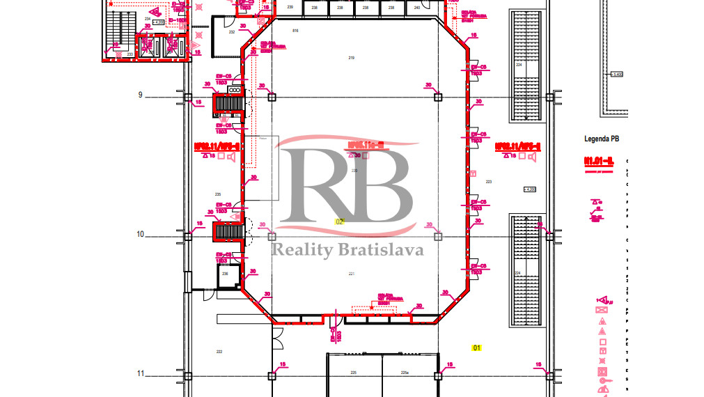 Kongresová sála, lobby, kuchyňa, jedáleň a príslušenstvo, ex Holiday Inn, 3.000m2