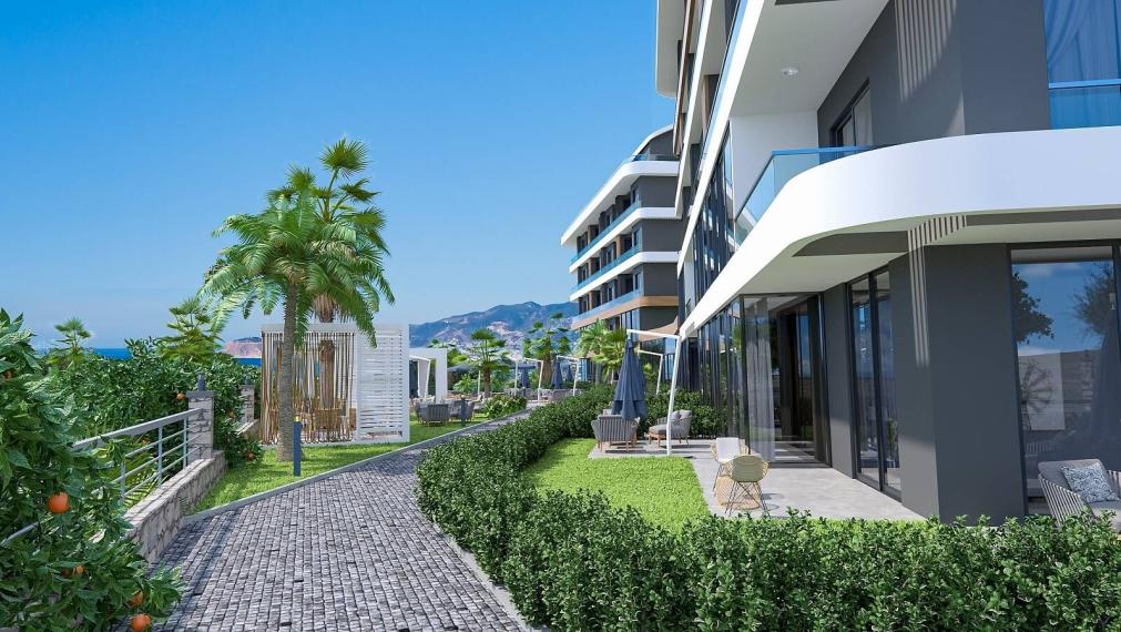 Apartmány Oba v rámci komplexu s bohatými aktivitami v Alanyi