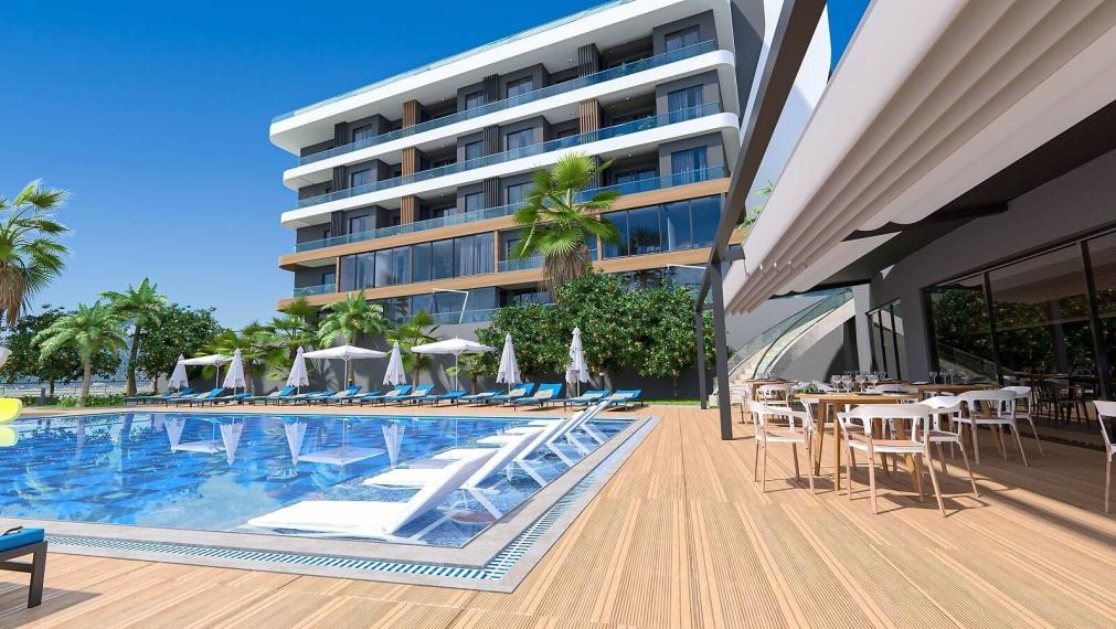 Apartmány Oba v rámci komplexu s bohatými aktivitami v Alanyi