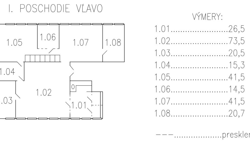 Svetlý celok kancelárií neďaleko Klientskeho centra na Trnavskej ceste, 260m2