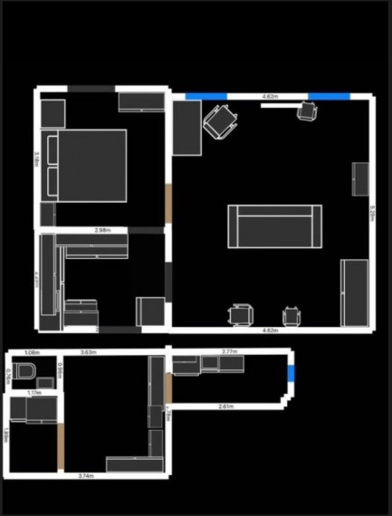 Na prenájom priestranný dvojizbový byt na Kalinčiakovej ulici