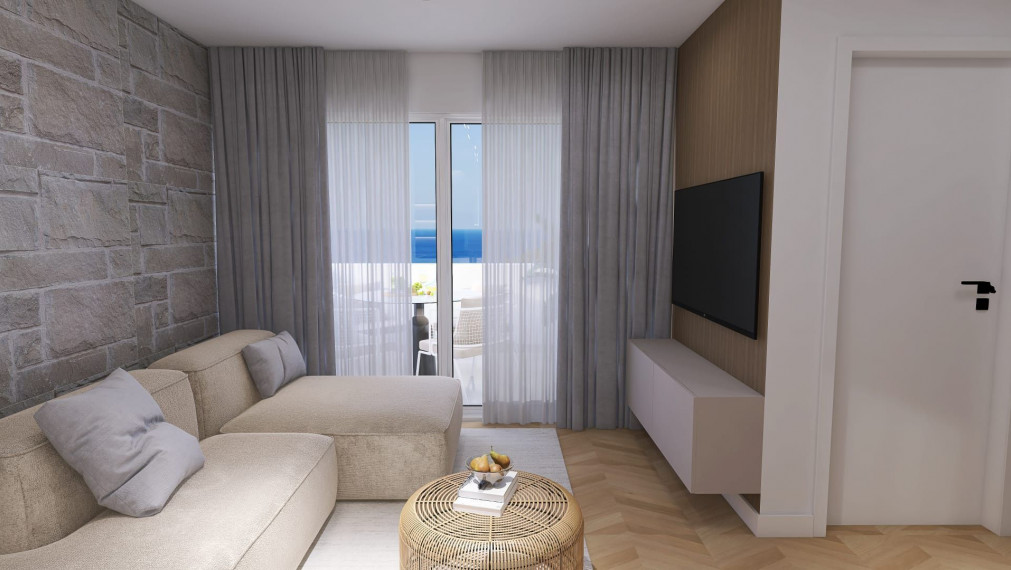 Štýlový 3-izbový byt v novostavbe pri mori – Mandre, Pag