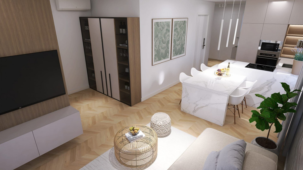 Štýlový 3-izbový byt v novostavbe pri mori – Mandre, Pag