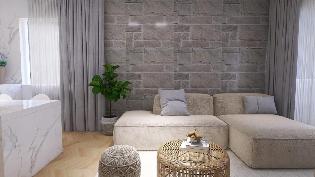 Štýlový 3-izbový byt v novostavbe pri mori – Mandre, Pag