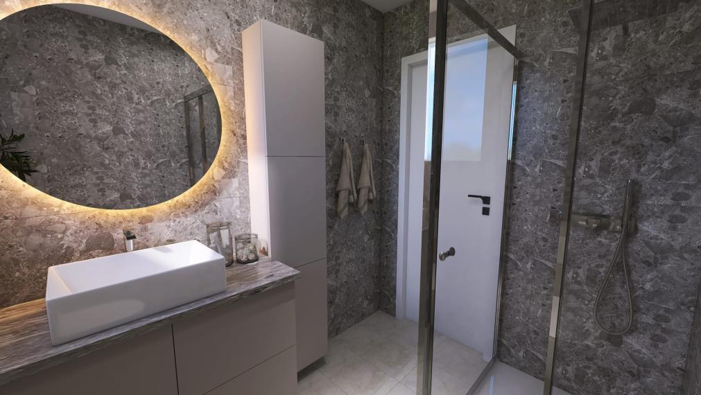 Štýlový 3-izbový byt v novostavbe pri mori – Mandre, Pag