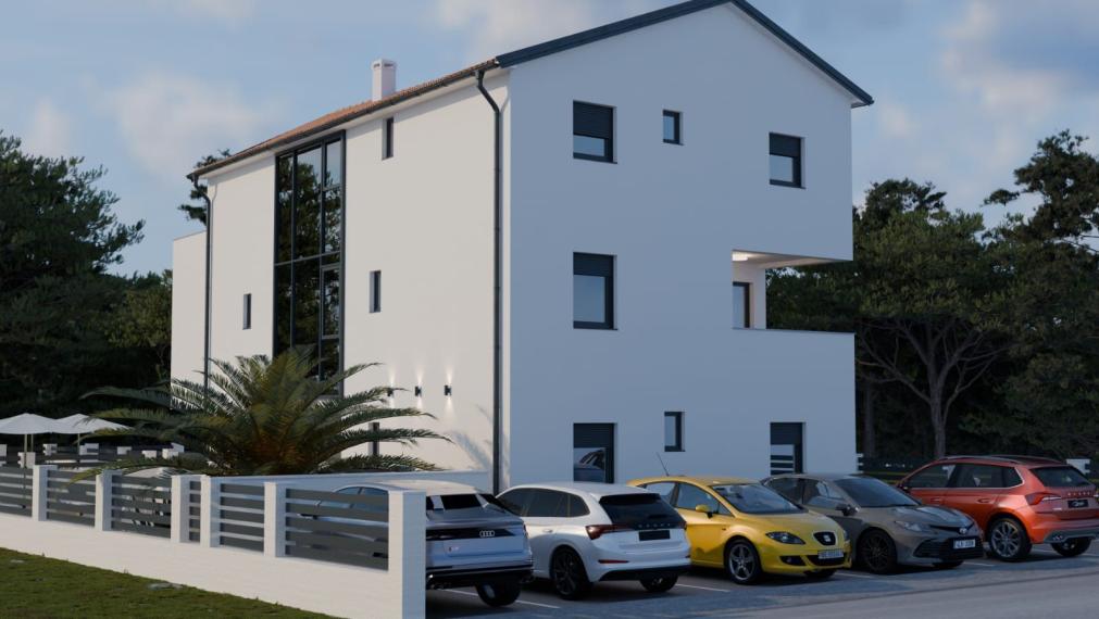 Štýlový 3-izbový byt v novostavbe pri mori – Mandre, Pag