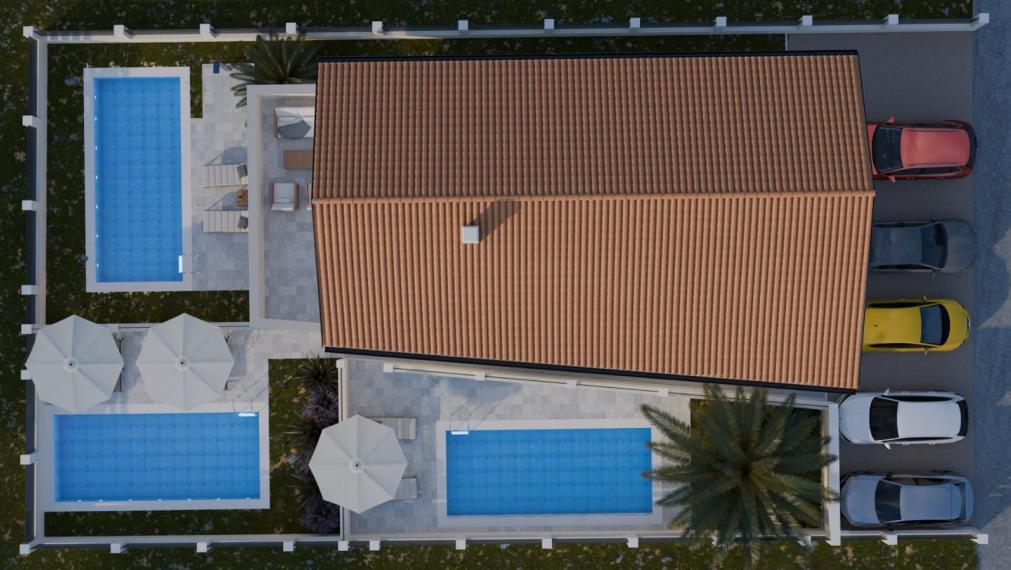 Štýlový 3-izbový byt v novostavbe pri mori – Mandre, Pag