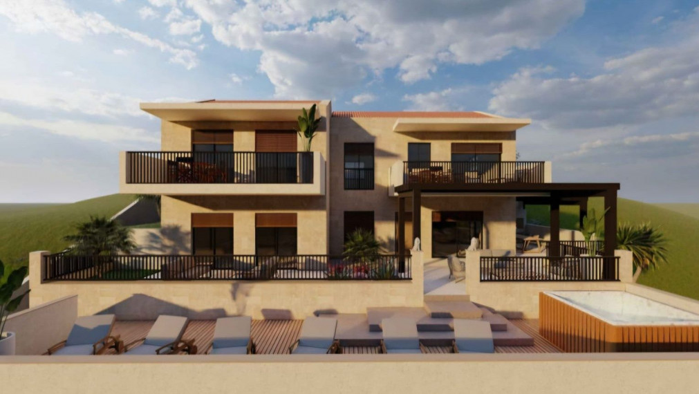 Exkluzívny pozemok s výhľadom na more a projektom v cene – Zavalatica, Korčula