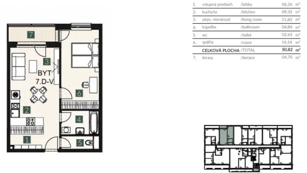 Na predaj - 2-izbový byt, ul.Vrbenského, Bratislava III