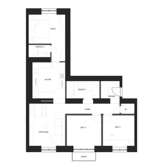 Na predaj - 4-izbový byt, ul. Miletičova, Bratislava II