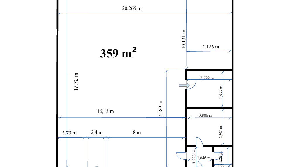 Skladový priestor 359m² v Ružinove na prenájom