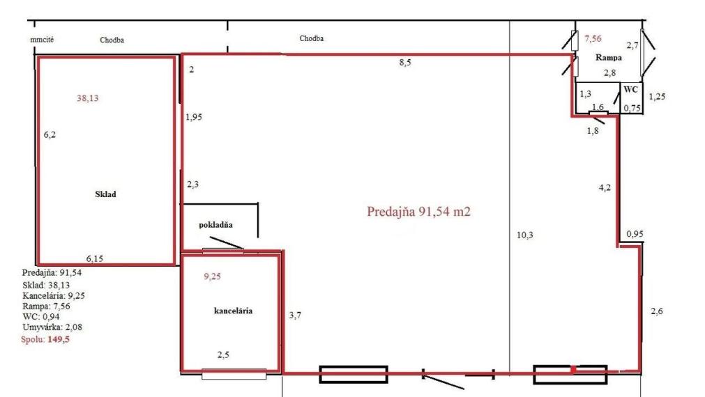 Obchodné priestory, Trenčín, Zámostie
