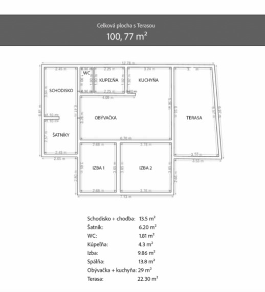 štýlový 3-izbový byt s veľkou terasou, Pezinok TOP