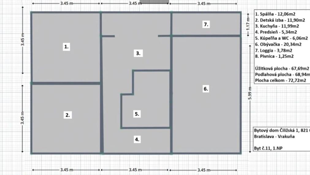 Byt na predaj - ul. Čiližská, Bratislava II TOP
