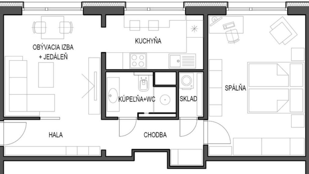 Byt na prenájom - ul. Polereckého, Bratislava V TOP