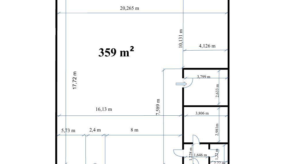 Skladový priestor 359m² v Ružinove na prenájom