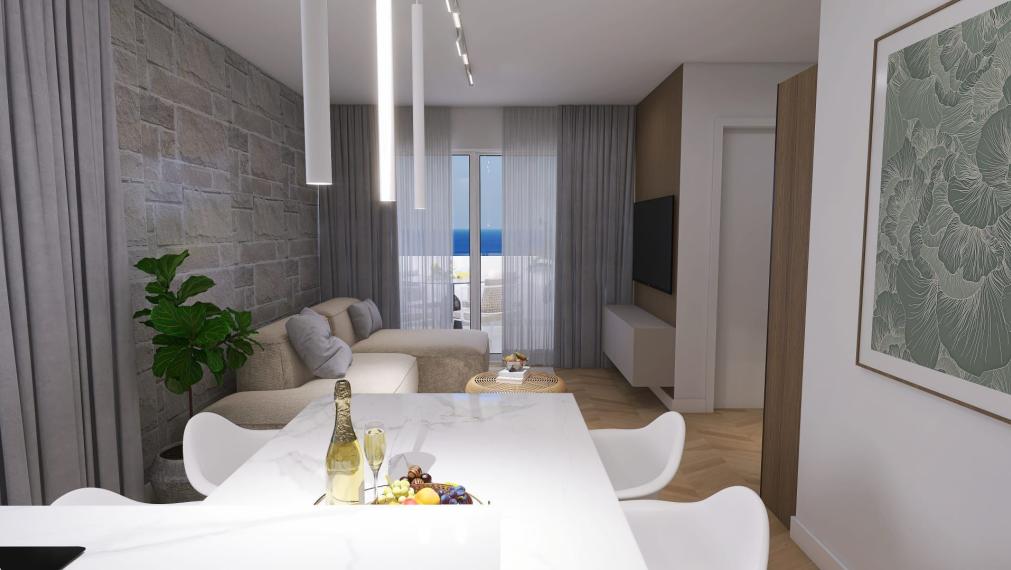 Štýlový 3-izbový byt v novostavbe pri mori – Mandre, Pag