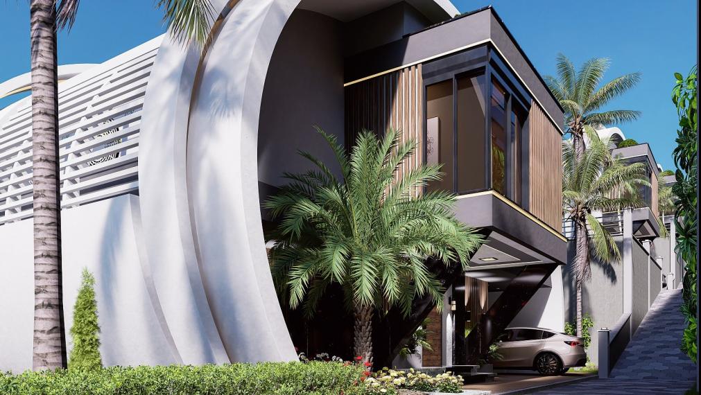 Vila so súkromnou záhradou a infinity pool v Alanyi