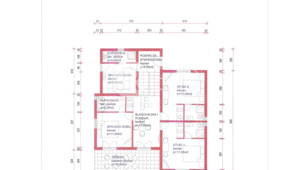 Priestranný dom s výhľadom na more, atraktívna lokalita, Splitska, ostrov Brač