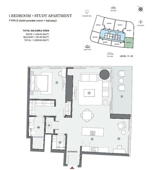 Apartmány s elegantným dizajnom v Dubai Marina