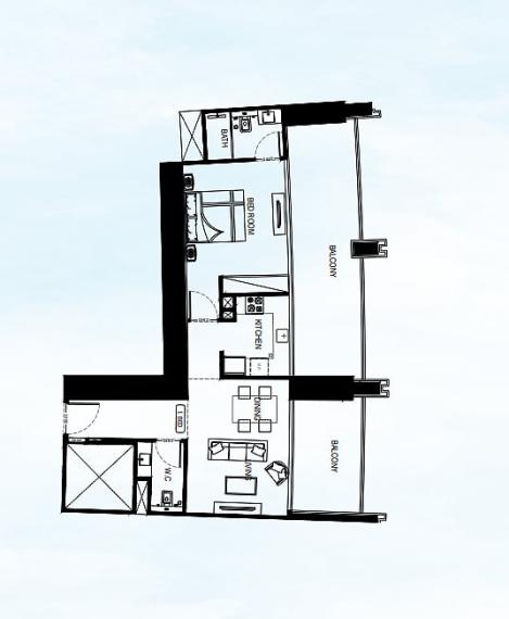 Luxusné apartmány s výhľadom na Burj Khalifu v Business Bay