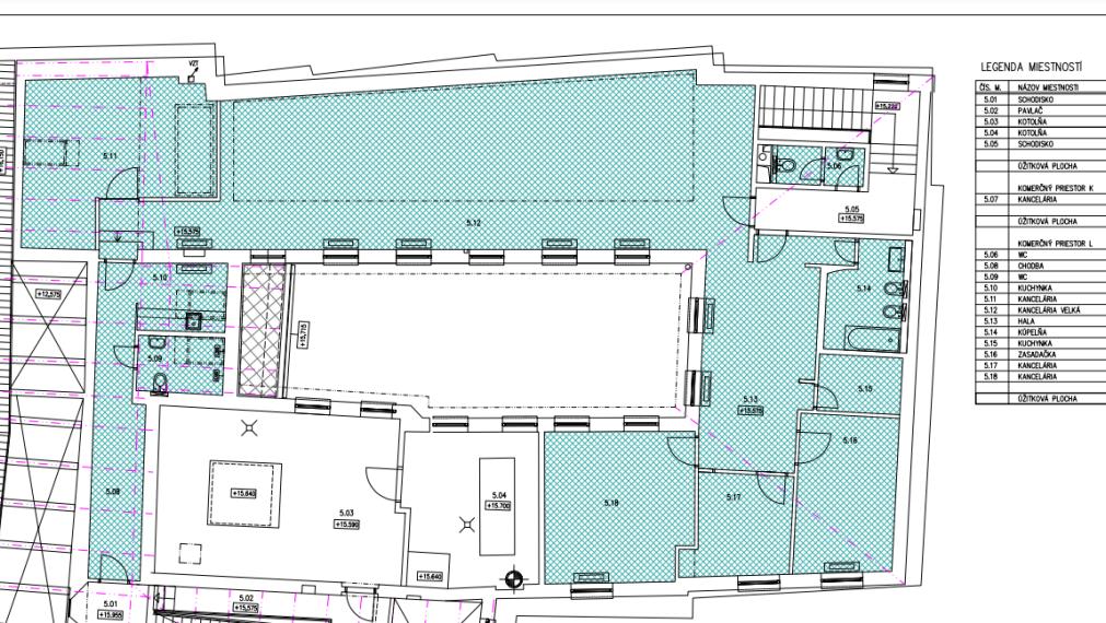 Kancelársky celok v reprezentatívnom historickom objekte v centre, 193,8 m2