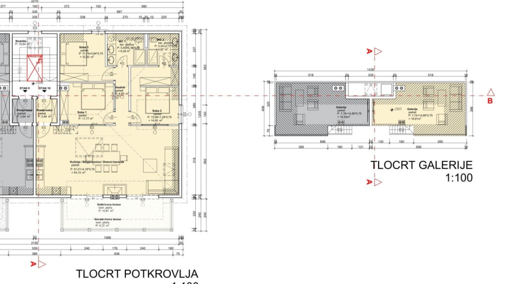 Luxusný byt v novostavbe, 3 spálne, 138,97 m², Šibenik-Crnica