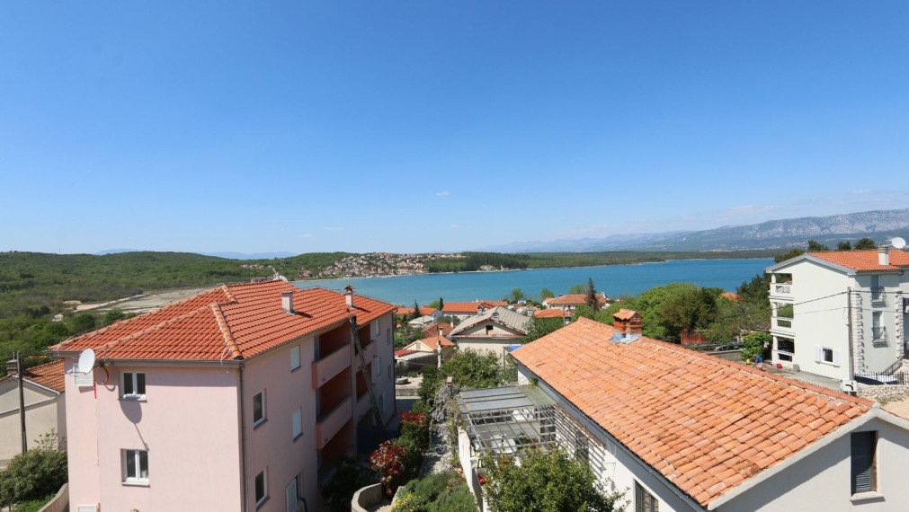 Apartmán s panoramatickým výhľadom na more, Soline, ostrov Krk, 2 spálne, 61,80 m²