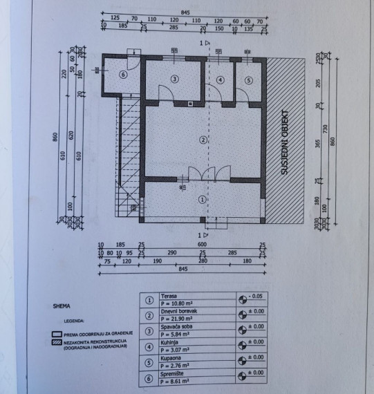 Dom s dvoma bytmi a záhradou, blízko mora, Sabunike-Nin, Zadar